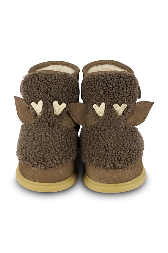 Donsje buty zimowe zamszowe dziecięce Roumi Shoes Stag 1500905. brązowy AW24