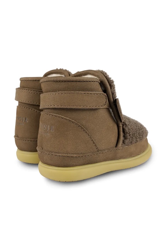 Donsje buty zimowe zamszowe dziecięce Roumi Shoes Stag brązowy 1500905.