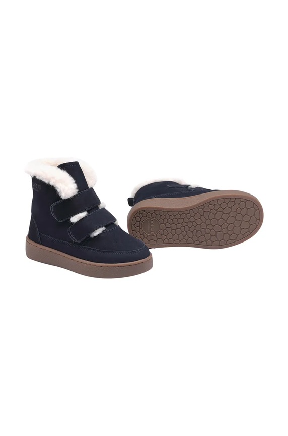 Donsje buty zimowe zamszowe dziecięce Clenn Boots ocieplane granatowy 2017700.22.28