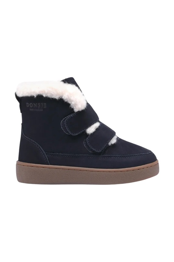 Donsje buty zimowe zamszowe dziecięce Clenn Boots 2017700.22.28 granatowy