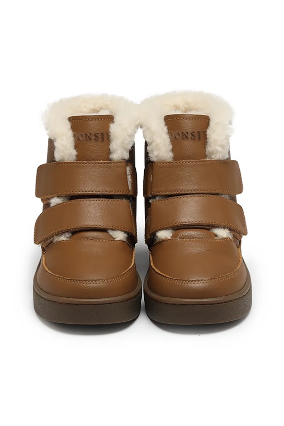 Мальчик Детские замшевые зимние ботинки Donsje Clenn Boots 2017700.29.33 коричневый