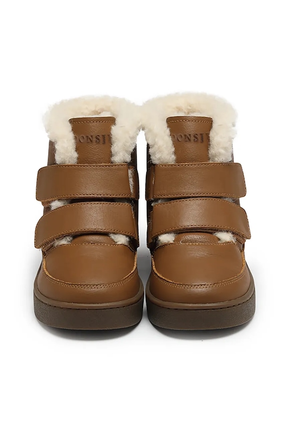 Мальчик Детские замшевые зимние ботинки Donsje Clenn Boots 2017700.29.33 коричневый