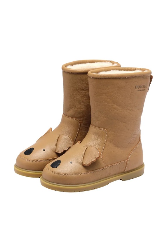 Chłopiec Donsje buty zimowe skórzane dziecięce Wadudu Classic Boots Koala 2022006.22.28 beżowy