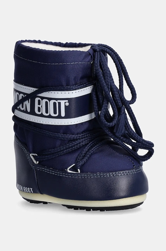 Дитячі чоботи Moon Boot ICON MINI NYLON з утепленням темно-синій 80D1400430