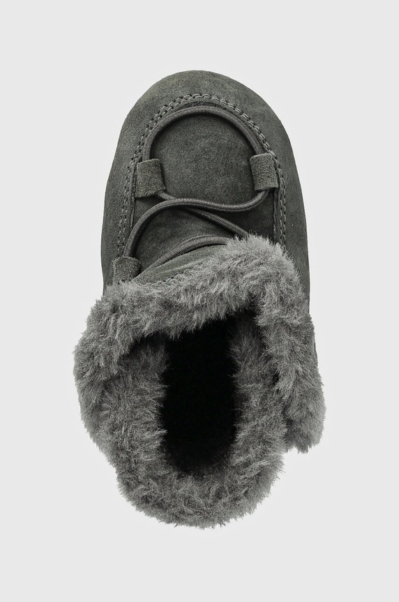 Moon Boot gyerek hócipő velúrból CRIB SUEDE szürke 80D3401030