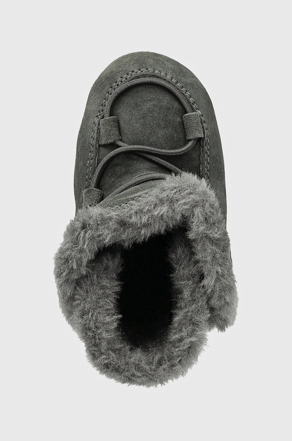 Moon Boot gyerek hócipő velúrból CRIB SUEDE szürke 80D3401030