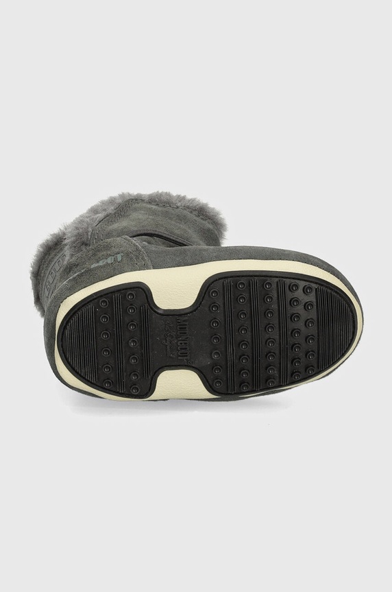 Moon Boot gyerek hócipő velúrból CRIB SUEDE 80D3401030 szürke