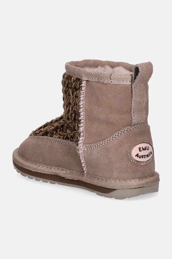 Chlapec Detské snehule Emu Australia Mauboy Knit K13106.Mau hnedá