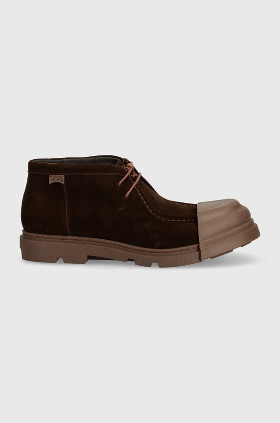 Camper mokasyny zamszowe Junction K300475.002 brązowy AW24