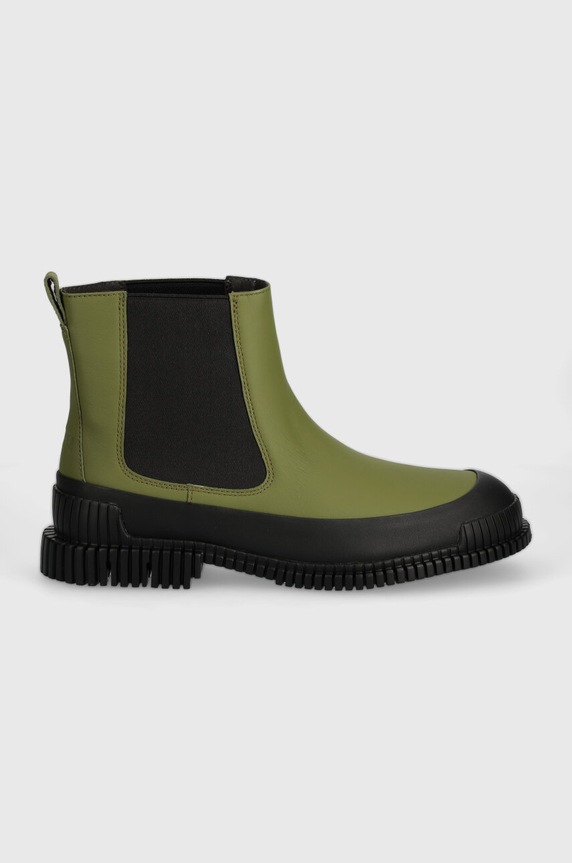 Кожени боти челси Camper Pix K300252.025 зелен AW24