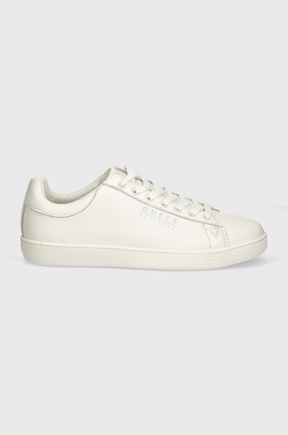 Kožené tenisky Guess NOLA FMTNOL.ELE12.OFFWH biela AW24