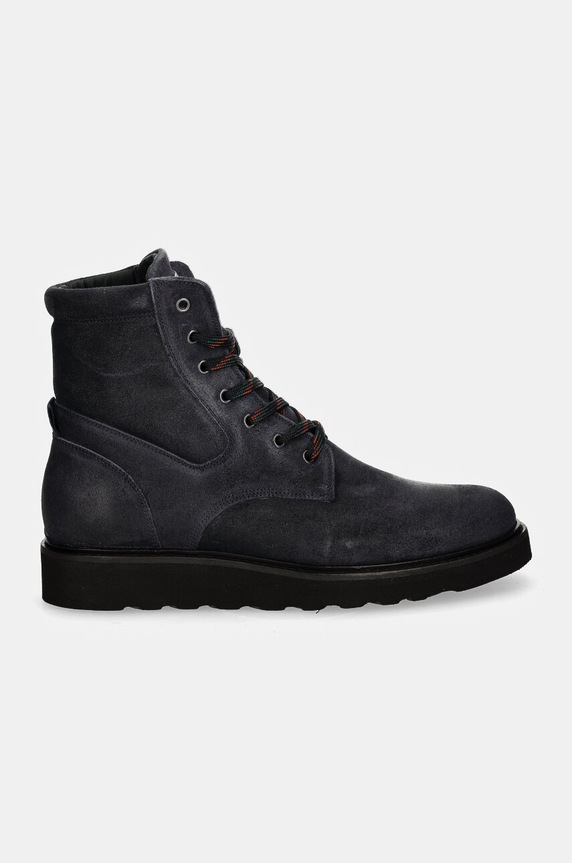Nubukové boty PS Paul Smith Buck M2S.BUC02.NSUE námořnická modř AW24