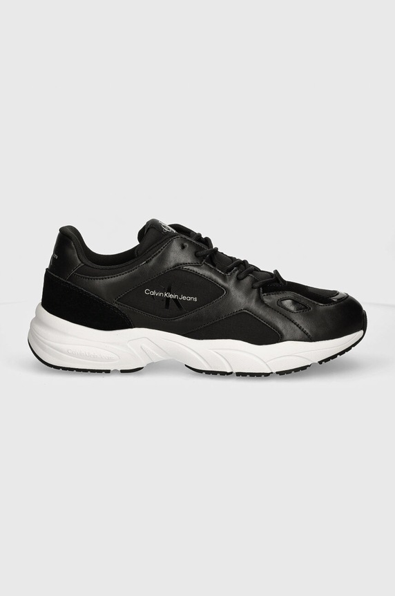 Sneakers Calvin Klein Jeans RETRO TENNIS LOW LACEUP MTL YM0YM00985 μαύρο AW24