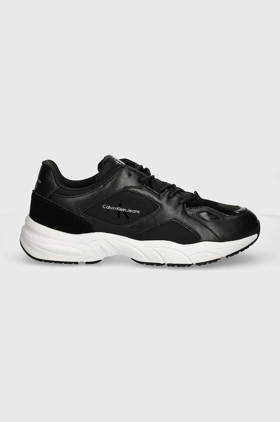 Sneakers Calvin Klein Jeans RETRO TENNIS LOW LACEUP MTL YM0YM00985 μαύρο AW24