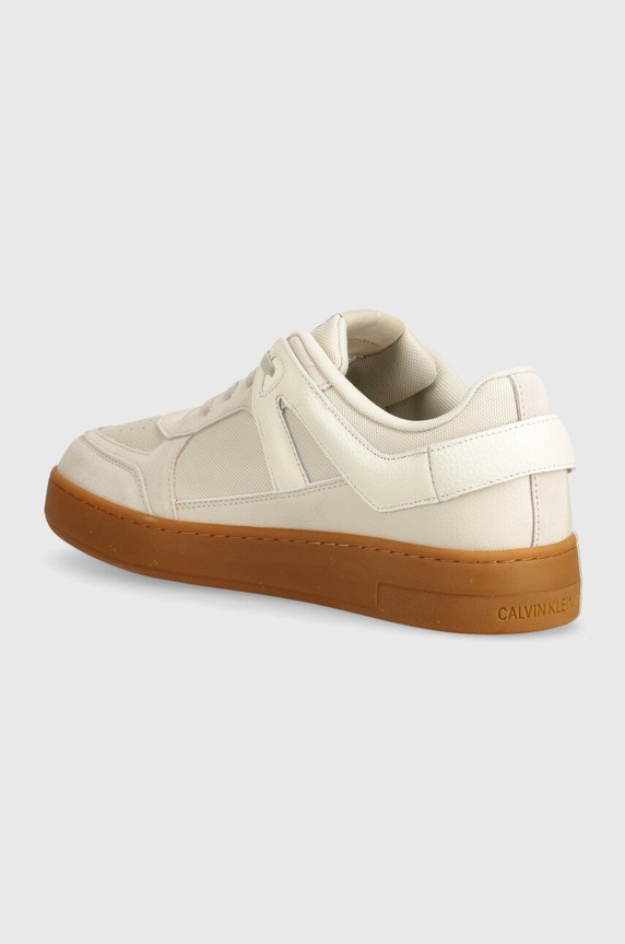 Obuwie Calvin Klein Jeans sneakersy BASKET CUP LOW LACEUP LTH ML MTR YM0YM00994 beżowy