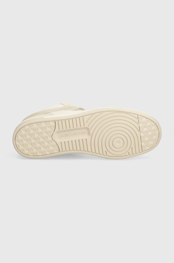 Sneakers Calvin Klein Jeans BASKET CUP MID LACEUP LTH ML MTR YM0YM00995 μπεζ