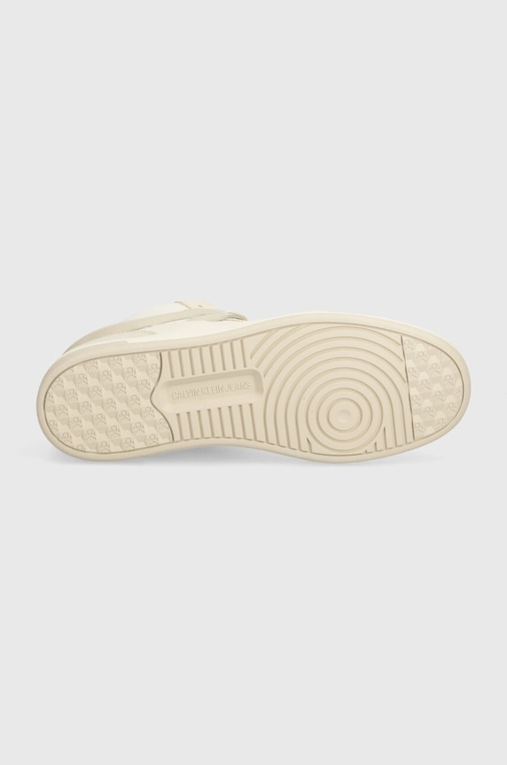 Sneakers Calvin Klein Jeans BASKET CUP MID LACEUP LTH ML MTR YM0YM00995 μπεζ
