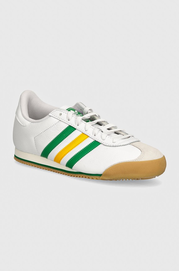 adidas Originals sneakers din piele Kick 74 mic de statură alb IF9511