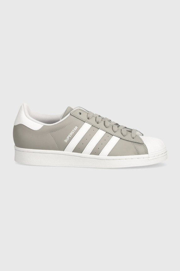 Kožené tenisky adidas Originals Superstar IH2698 sivá AW24