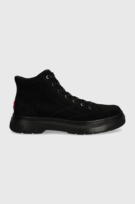 Σουέτ παπούτσια HUGO Urian 50522959.001 μαύρο AW24