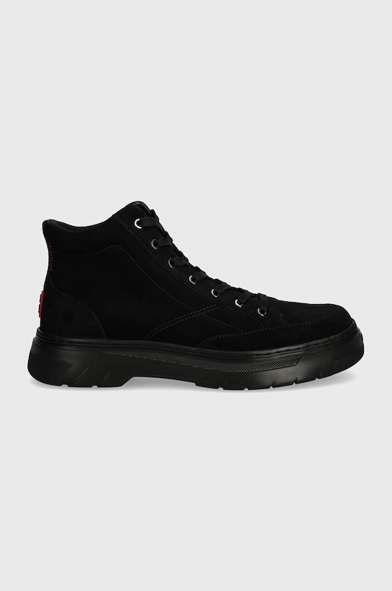 Σουέτ παπούτσια HUGO Urian 50522959.001 μαύρο AW24