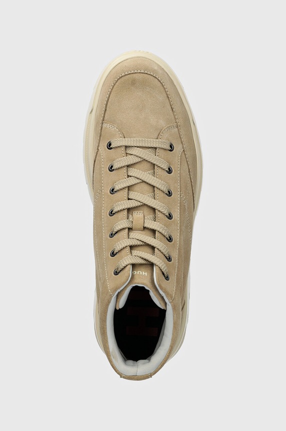 HUGO sneakersy zamszowe Urian beżowy 50522959.269