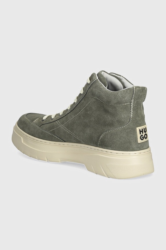 Obuwie HUGO sneakersy zamszowe Urian 50522959.305 zielony