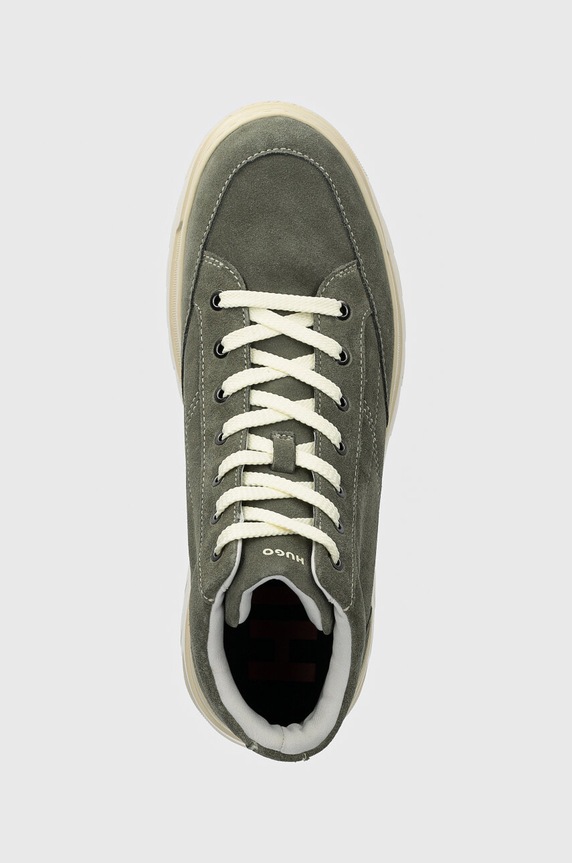 HUGO sneakersy zamszowe Urian zielony 50522959.305