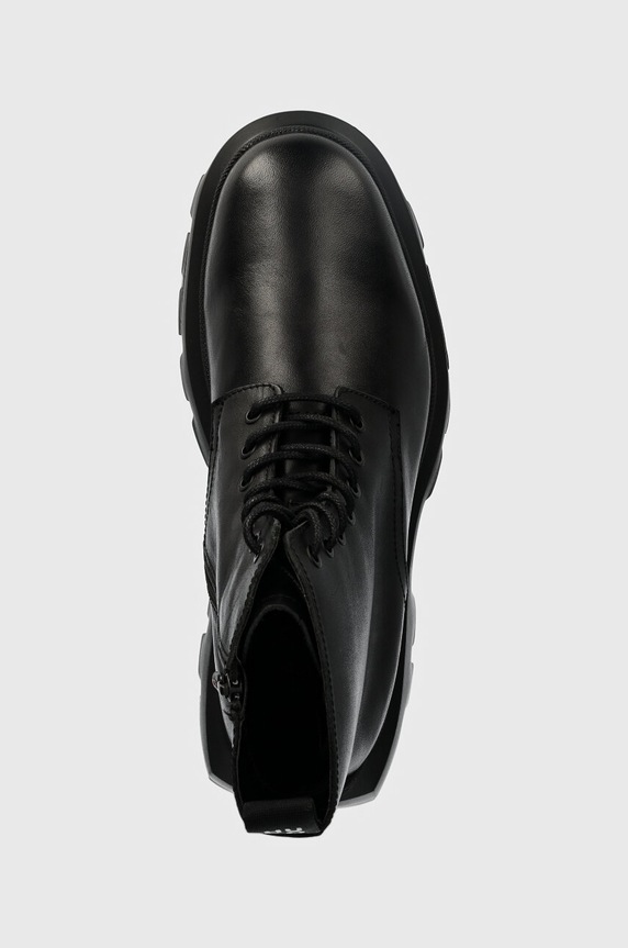 HUGO buty skórzane Fabyan czarny 50522976.001