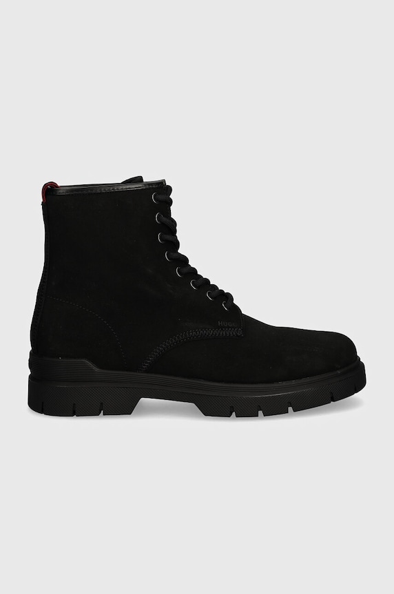 HUGO buty skórzane Ryan 50522981.001 czarny AW24