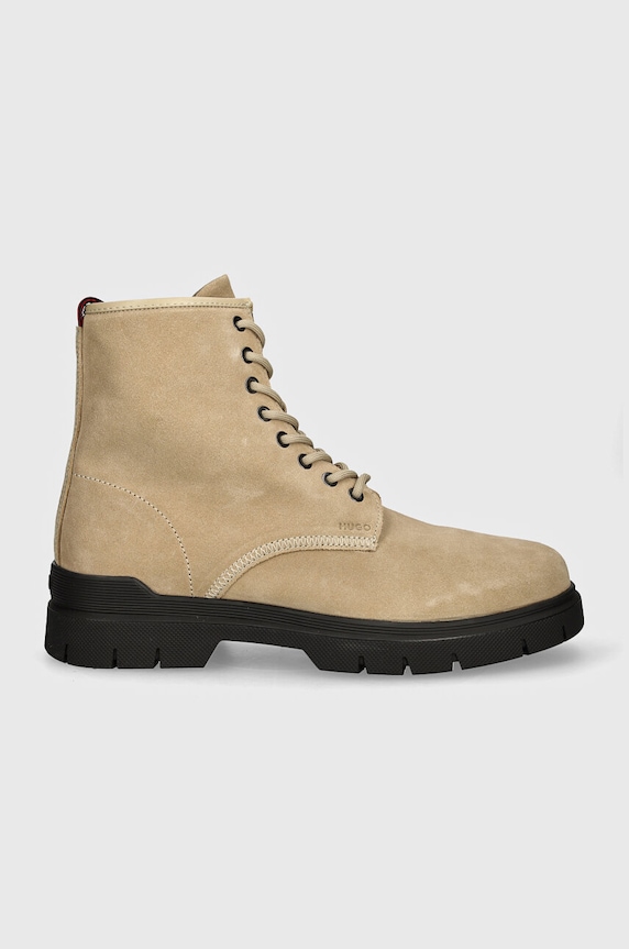 HUGO velúr cipő Ryan 50522981.269 bézs AW24
