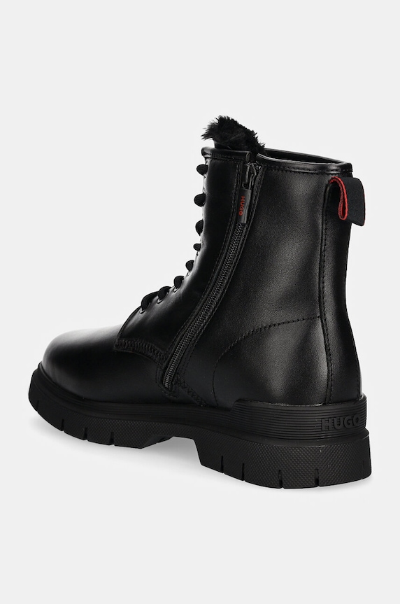 Obuwie HUGO buty skórzane Ryan 50523883.001 czarny
