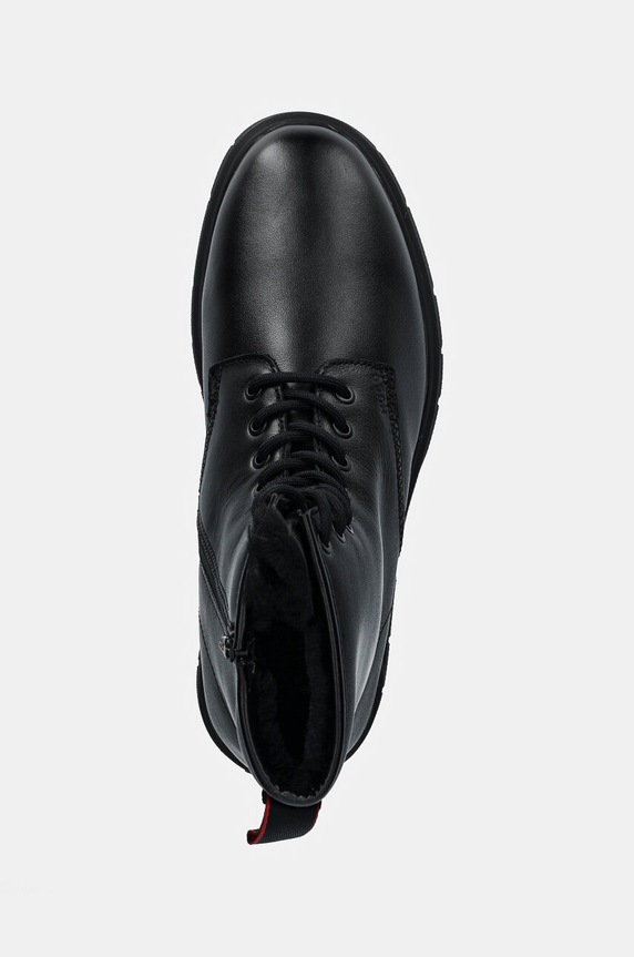 HUGO buty skórzane Ryan czarny 50523883.001