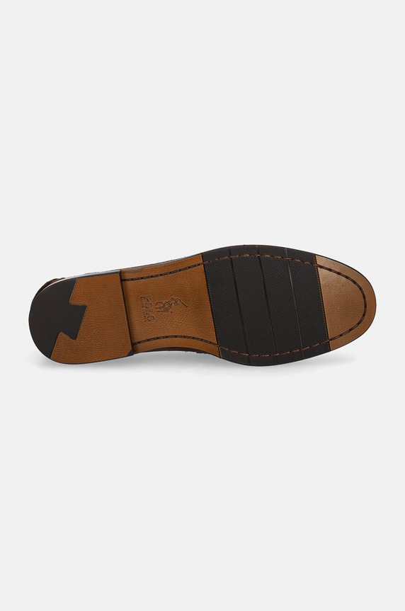 Mokasinke od brušene kože Polo Ralph Lauren Alston Penny 803945281001.201 smeđa