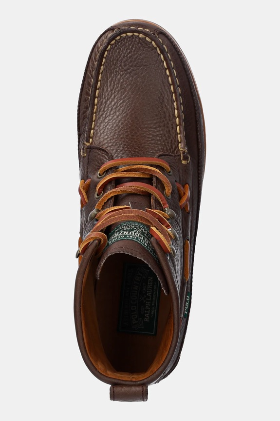 Polo Ralph Lauren trapery skórzane Ranger Mid brązowy 812945851001.200
