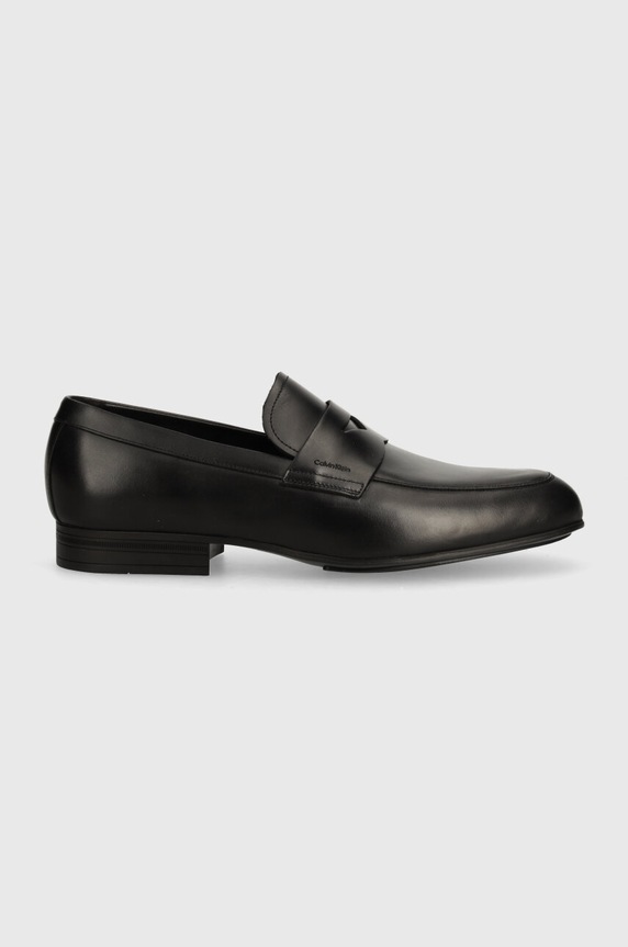Calvin Klein mokasyny skórzane HM0HM01503 HM0HM01503 czarny AW24