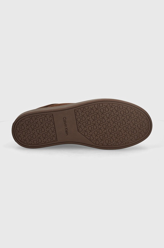 Mokasinke od brušene kože Calvin Klein HM0HM01532 HM0HM01532 smeđa