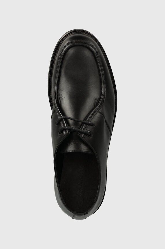 Δερμάτινα κλειστά παπούτσια Calvin Klein HM0HM01535 μαύρο HM0HM01535