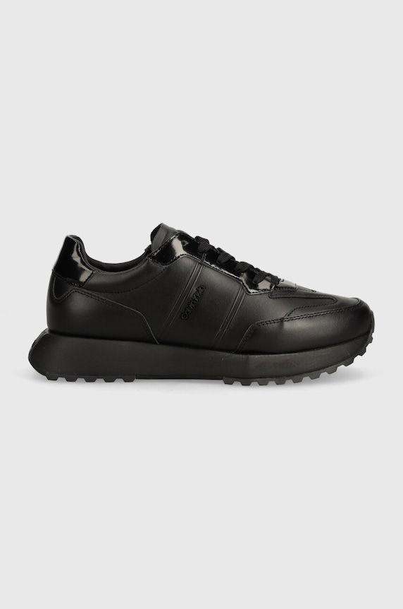 Calvin Klein sneakersy skórzane HM0HM01479 HM0HM01479 czarny AW24