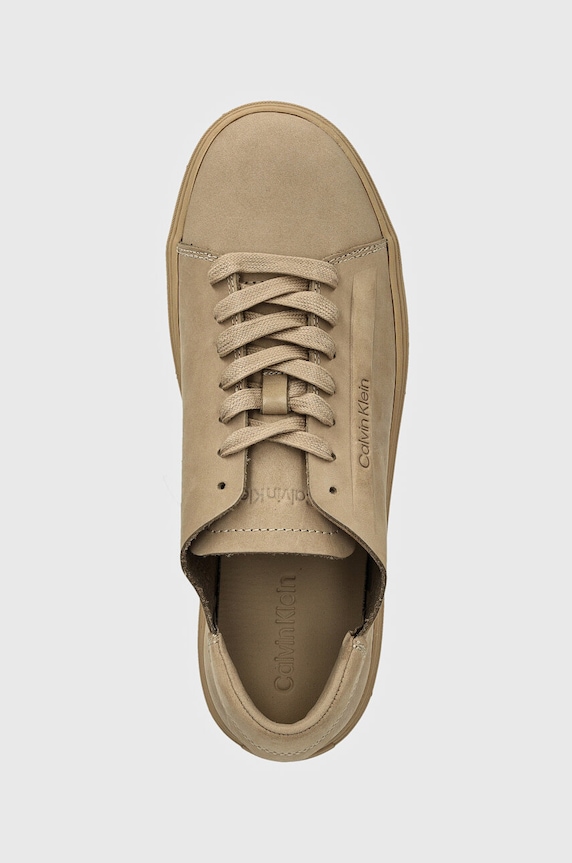 Calvin Klein sneakersy nubukowe HM0HM01616 beżowy HM0HM01616