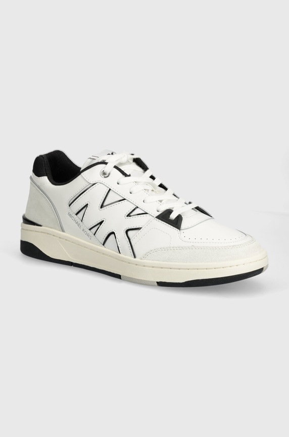 Michael Kors sneakers din piele Rebel piele întoarsă alb 42S4RBFS1D.987