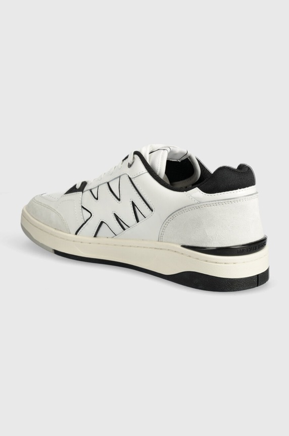 Încălțăminte Michael Kors sneakers din piele Rebel 42S4RBFS1D.987 alb