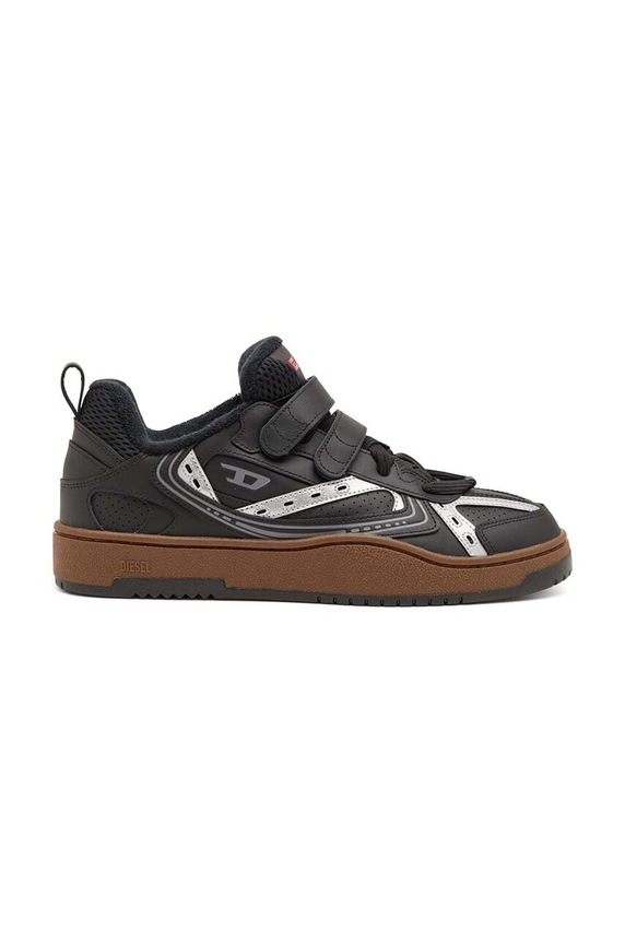 Δερμάτινα sneakers Diesel S-Ukiyo Skt συνθετικό μαύρο Y03407.P6904.H3811