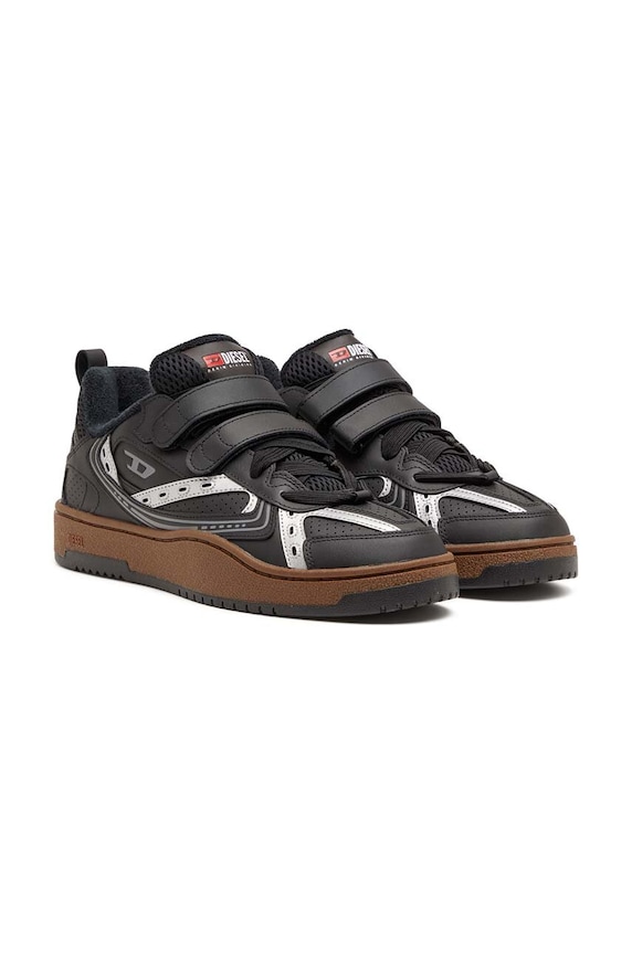 Δερμάτινα sneakers Diesel S-Ukiyo Skt Y03407.P6904.H3811 μαύρο AW24