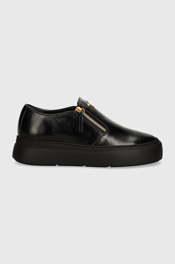Usnjeni polškornji Giuseppe Zanotti Alec EU40010.013 črna AW24