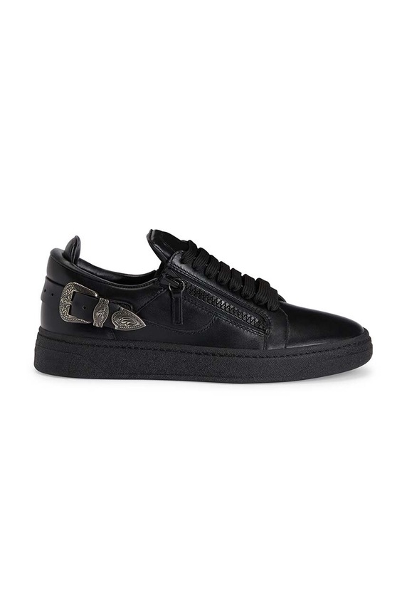 Шкіряні кросівки Giuseppe Zanotti GZ низька чорний RU40023.001