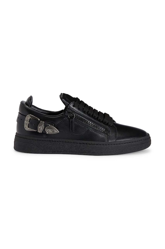 Шкіряні кросівки Giuseppe Zanotti GZ низька чорний RU40023.001