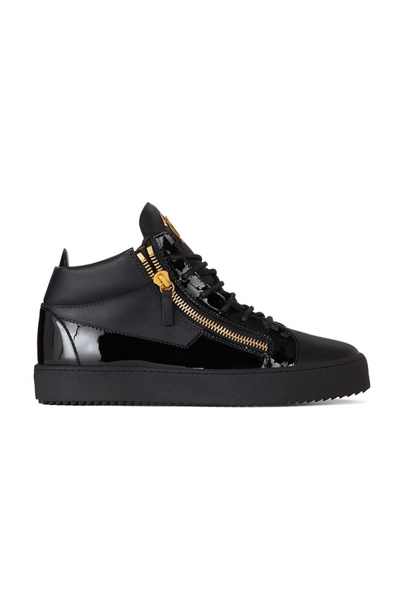 Kožené tenisky Giuseppe Zanotti May London vysoký černá RU00011.003