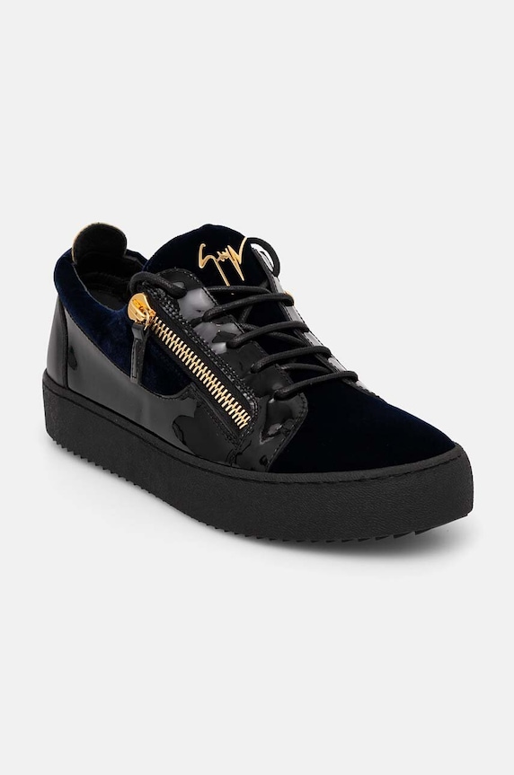 Giuseppe Zanotti sneakers May London pelle fiore nero RU00092.001