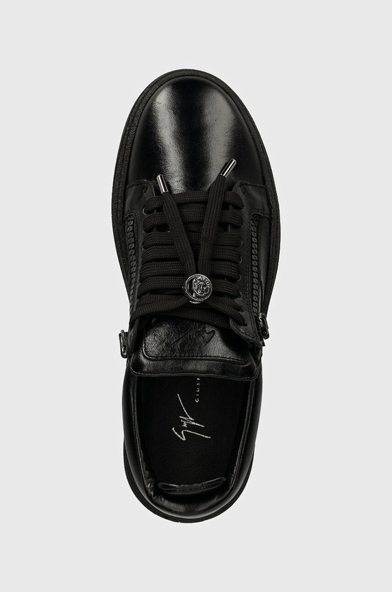 Кожаные кроссовки Giuseppe Zanotti GZ чёрный RU40019.003